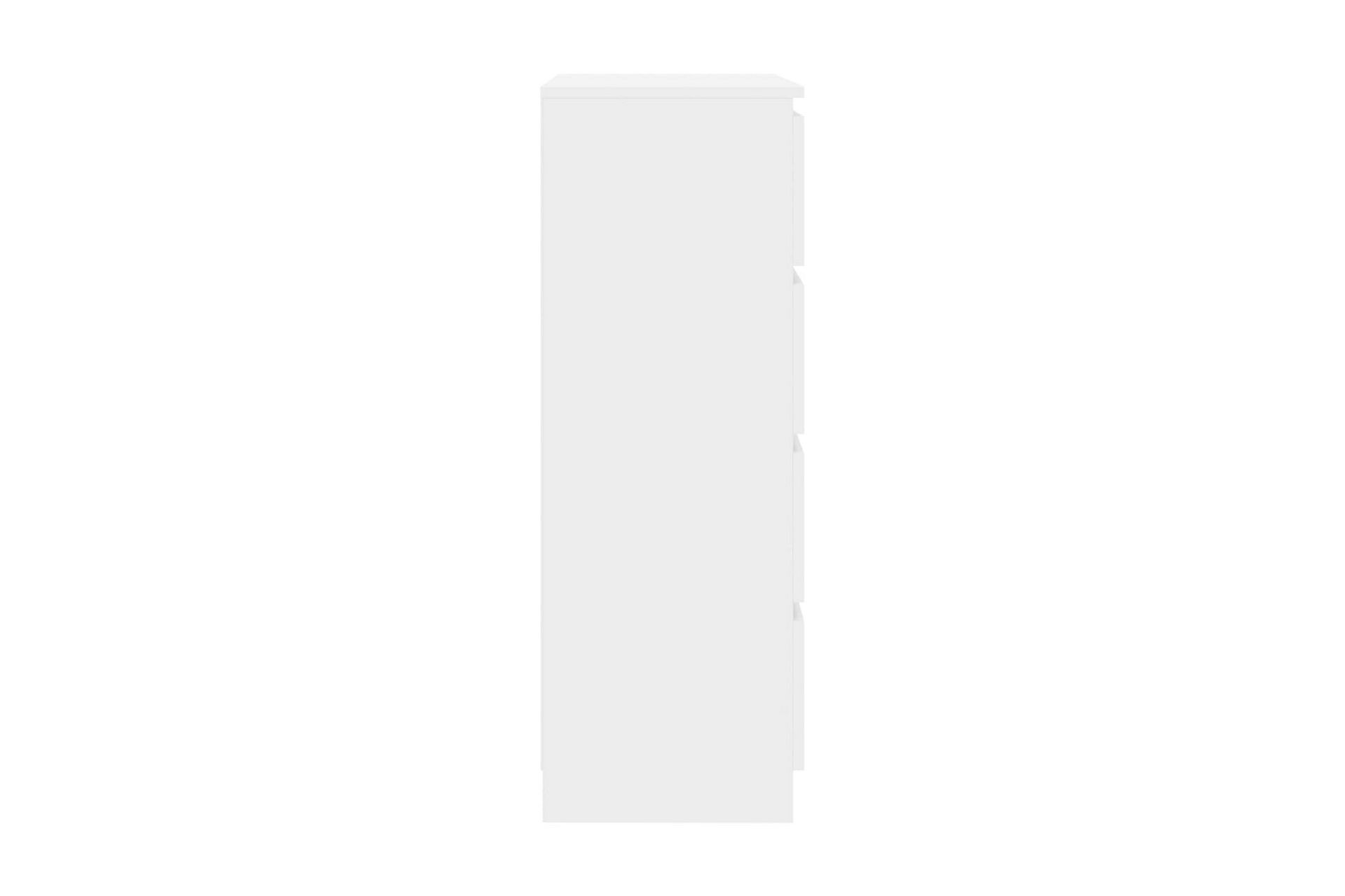 Skjenk høyglans hvit 60x35x98,5 cm sponplate - Oppbevaring - Oppbevaringsmøbler - Sideboard & skjenker