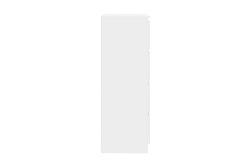 Skjenk høyglans hvit 60x35x98,5 cm sponplate - Oppbevaring - Oppbevaringsmøbler - Sideboard & skjenker