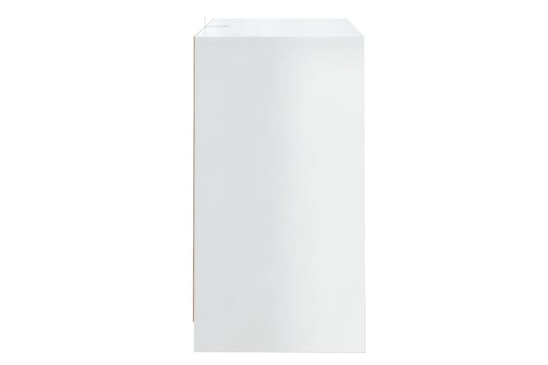 Skjenk høyglans hvit 70x41x75 cm sponplate - Hvit - Oppbevaring - Oppbevaringsmøbler - Sideboard & skjenker