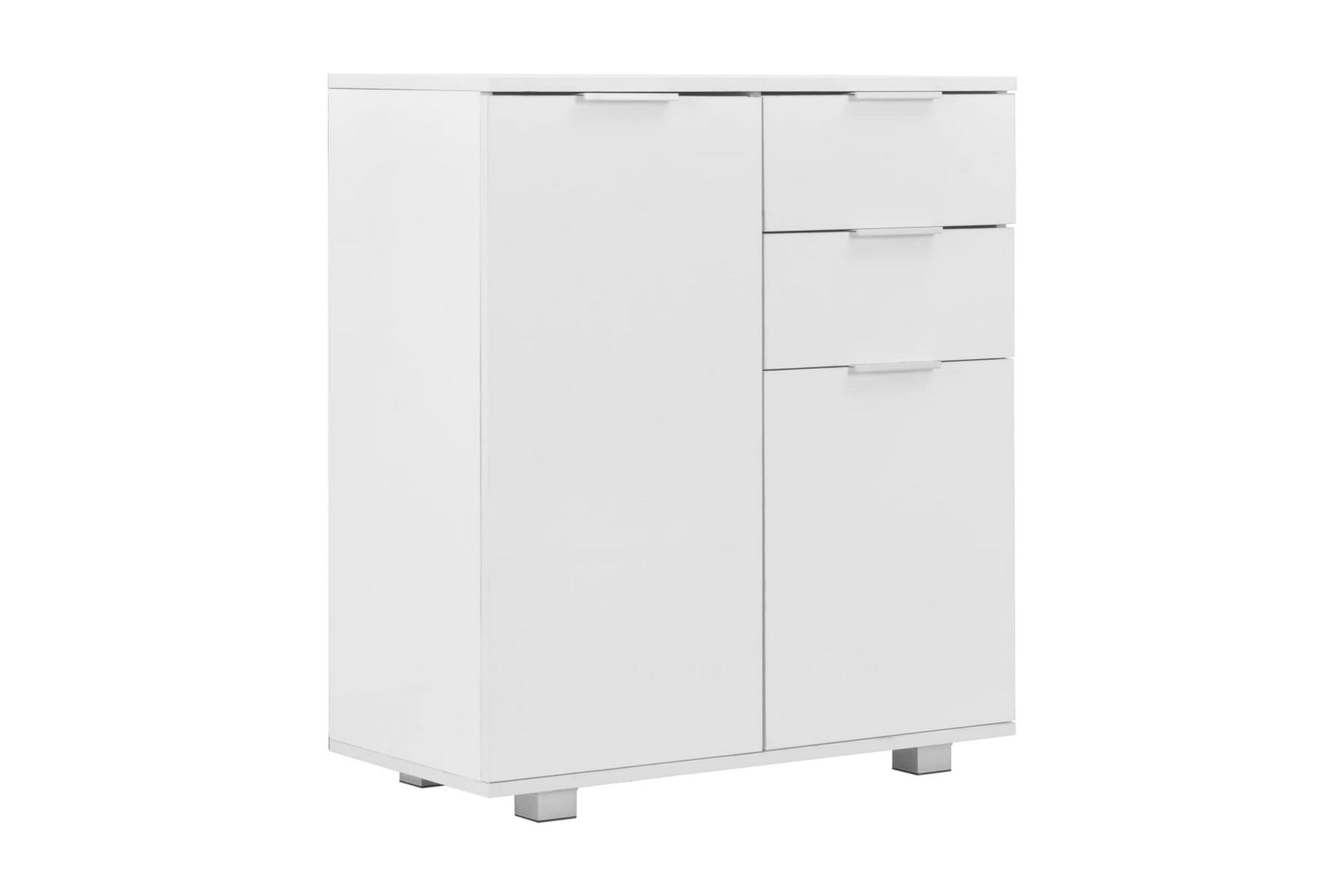 Skjenk høyglans hvit 71x35x76 cm sponplate - Hvit - Oppbevaring - Oppbevaringsmøbler - Sideboard & skjenker
