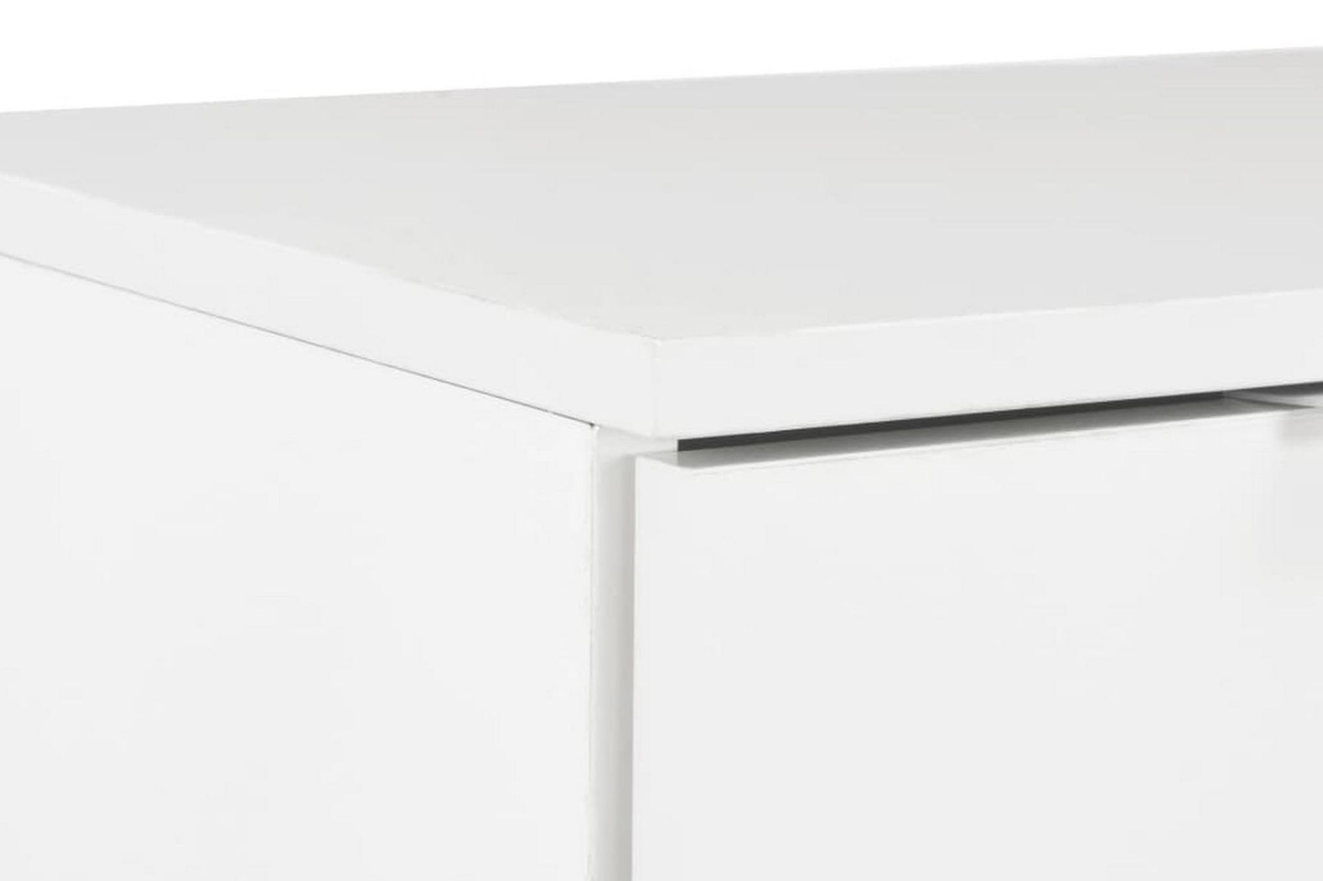 Skjenk høyglans hvit 71x35x76 cm sponplate - Hvit - Oppbevaring - Oppbevaringsmøbler - Sideboard & skjenker