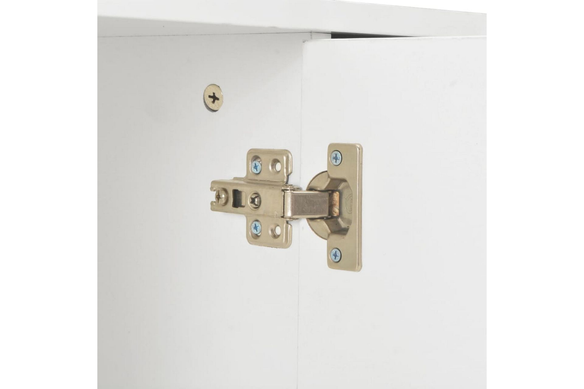 Skjenk høyglans hvit 71x35x76 cm sponplate - Hvit - Oppbevaring - Oppbevaringsmøbler - Sideboard & skjenker