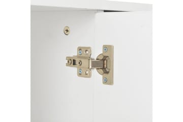 Skjenk høyglans hvit 71x35x76 cm sponplate - Hvit - Oppbevaring - Oppbevaringsmøbler - Sideboard & skjenker