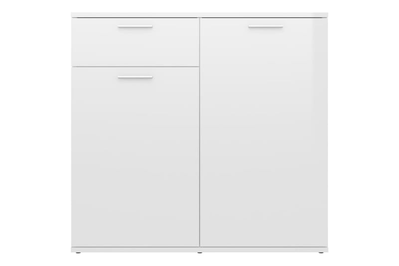 Skjenk høyglans hvit 80x36x75 cm sponplate - Hvit - Oppbevaring - Oppbevaringsmøbler - Sideboard & skjenker