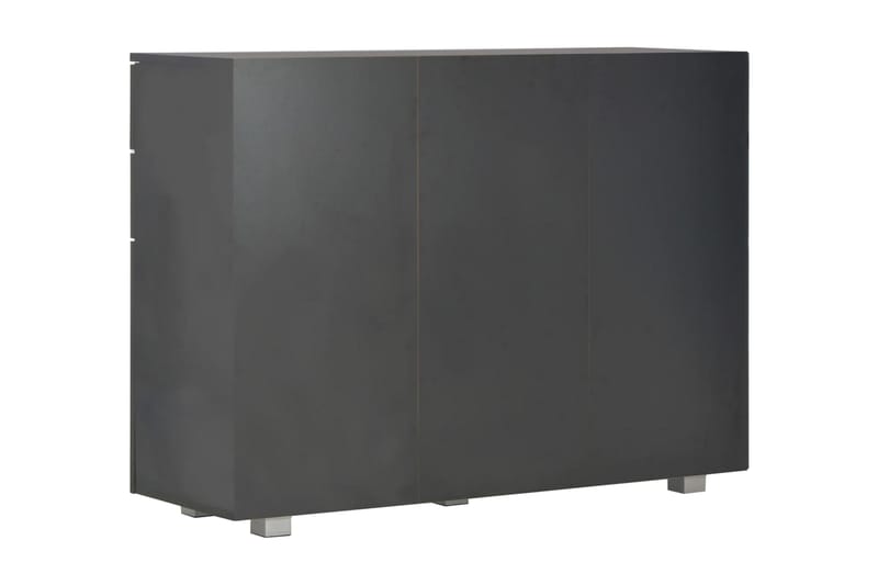 Skjenk høyglans svart 107x35x76 cm - Svart - Oppbevaring - Oppbevaringsmøbler - Sideboard & skjenker