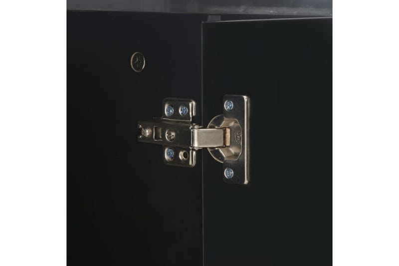 Skjenk høyglans svart 107x35x76 cm - Svart - Oppbevaring - Oppbevaringsmøbler - Sideboard & skjenker