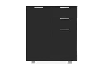Skjenk høyglans svart 71x35x76 cm sponplate - Svart - Oppbevaring - Oppbevaringsmøbler - Sideboard & skjenker