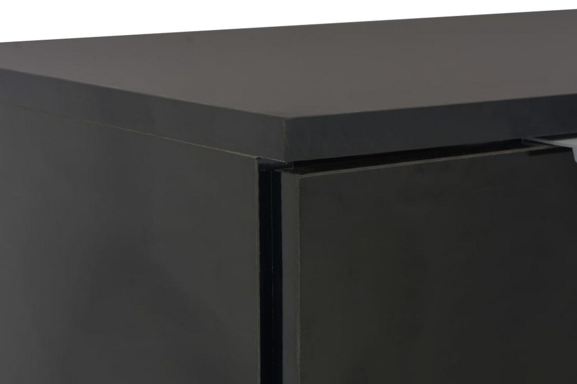 Skjenk høyglans svart 71x35x76 cm sponplate - Svart - Oppbevaring - Oppbevaringsmøbler - Sideboard & skjenker