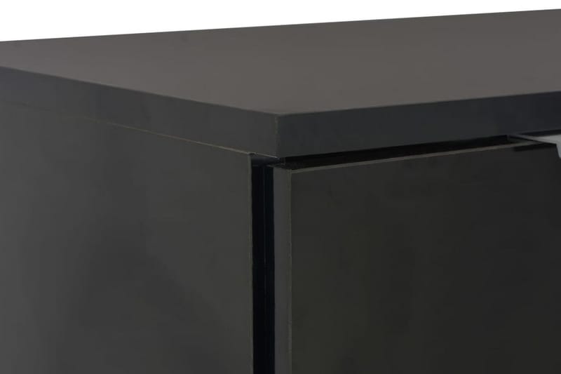 Skjenk høyglans svart 71x35x76 cm sponplate - Svart - Oppbevaring - Oppbevaringsmøbler - Sideboard & skjenker