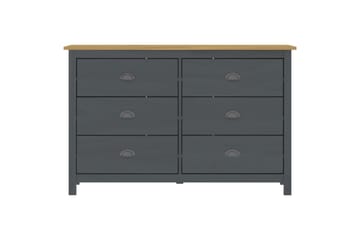 Skjenk Hill Range grå 125x40x80 cm heltre furu - Oppbevaring - Oppbevaringsmøbler - Sideboard & skjenker
