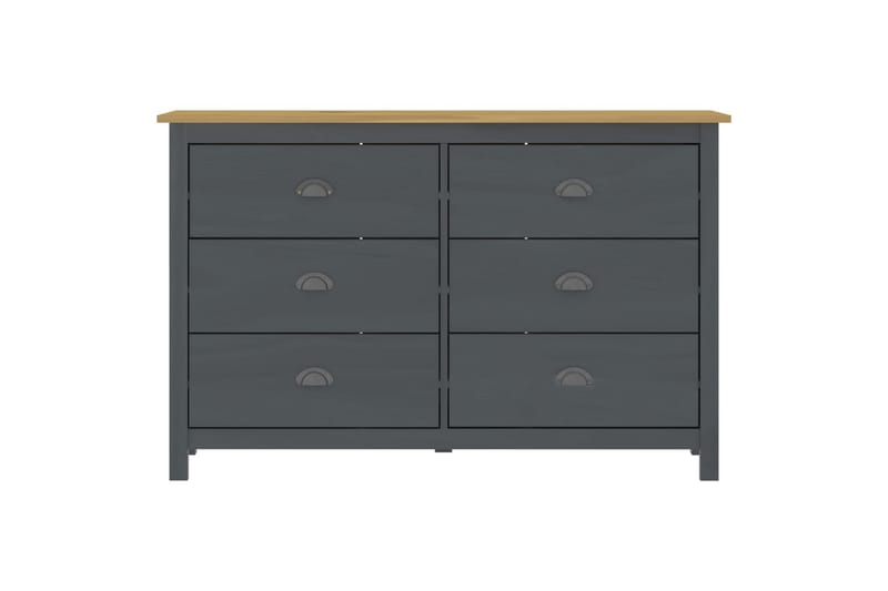 Skjenk Hill Range grå 125x40x80 cm heltre furu - Oppbevaring - Oppbevaringsmøbler - Sideboard & skjenker
