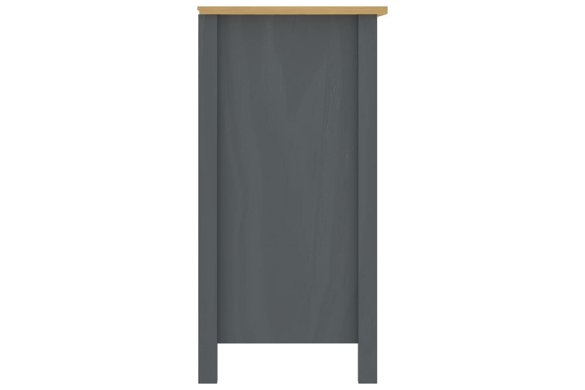 Skjenk Hill Range grå 125x40x80 cm heltre furu - Oppbevaring - Oppbevaringsmøbler - Sideboard & skjenker