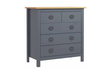 Skjenk Hill Range grå 79x40x80 cm heltre furu - Oppbevaring - Oppbevaringsmøbler - Sideboard & skjenker