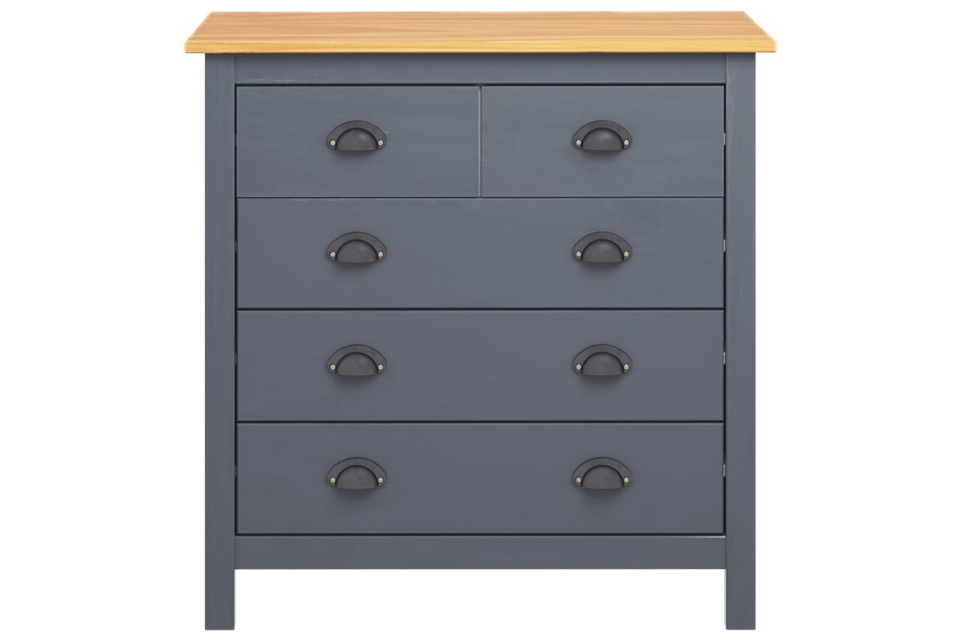 Skjenk Hill Range grå 79x40x80 cm heltre furu - Oppbevaring - Oppbevaringsmøbler - Sideboard & skjenker