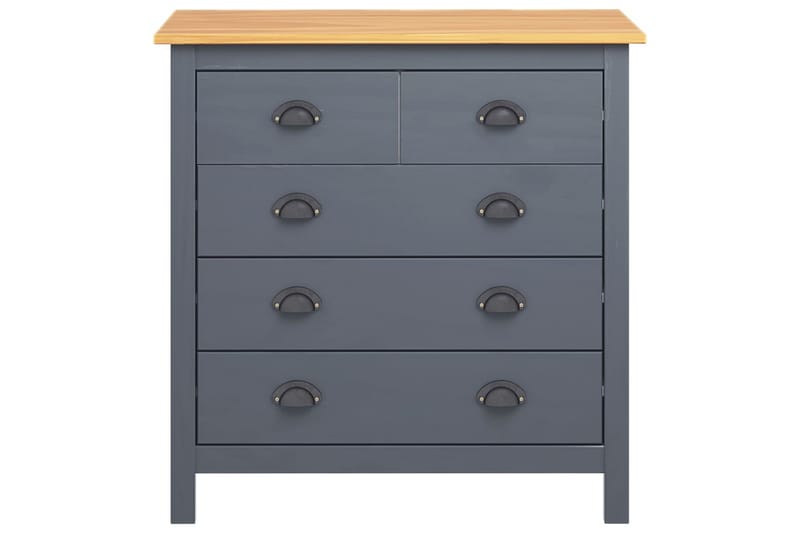 Skjenk Hill Range grå 79x40x80 cm heltre furu - Oppbevaring - Oppbevaringsmøbler - Sideboard & skjenker