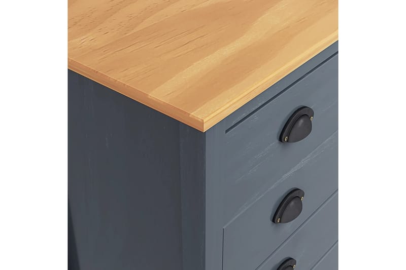 Skjenk Hill Range grå 79x40x80 cm heltre furu - Oppbevaring - Oppbevaringsmøbler - Sideboard & skjenker