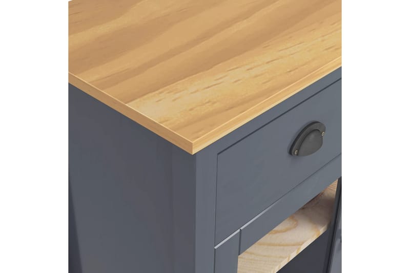 Skjenk Hill Range grå 90x40x80 cm heltre furu - Oppbevaring - Oppbevaringsmøbler - Sideboard & skjenker