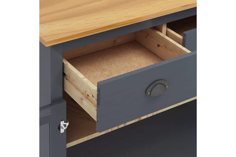Skjenk Hill Range grå 90x40x80 cm heltre furu - Oppbevaring - Oppbevaringsmøbler - Sideboard & skjenker