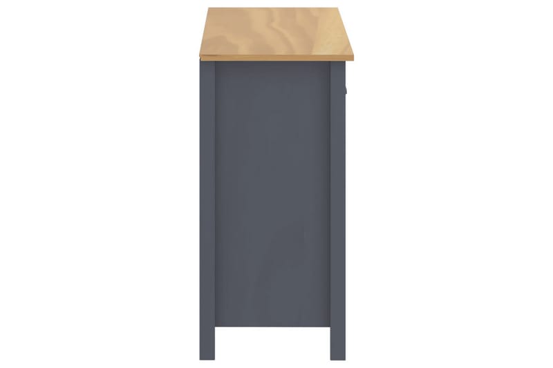 Skjenk Hill Range grå 90x40x80 cm heltre furu - Oppbevaring - Oppbevaringsmøbler - Sideboard & skjenker