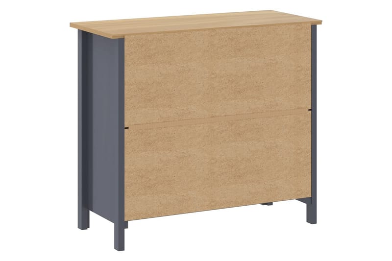 Skjenk Hill Range grå 90x40x80 cm heltre furu - Oppbevaring - Oppbevaringsmøbler - Sideboard & skjenker