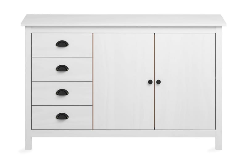 Skjenk Hill Range hvit 130x40x80 cm heltre furu - Oppbevaring - Oppbevaringsmøbler - Sideboard & skjenker