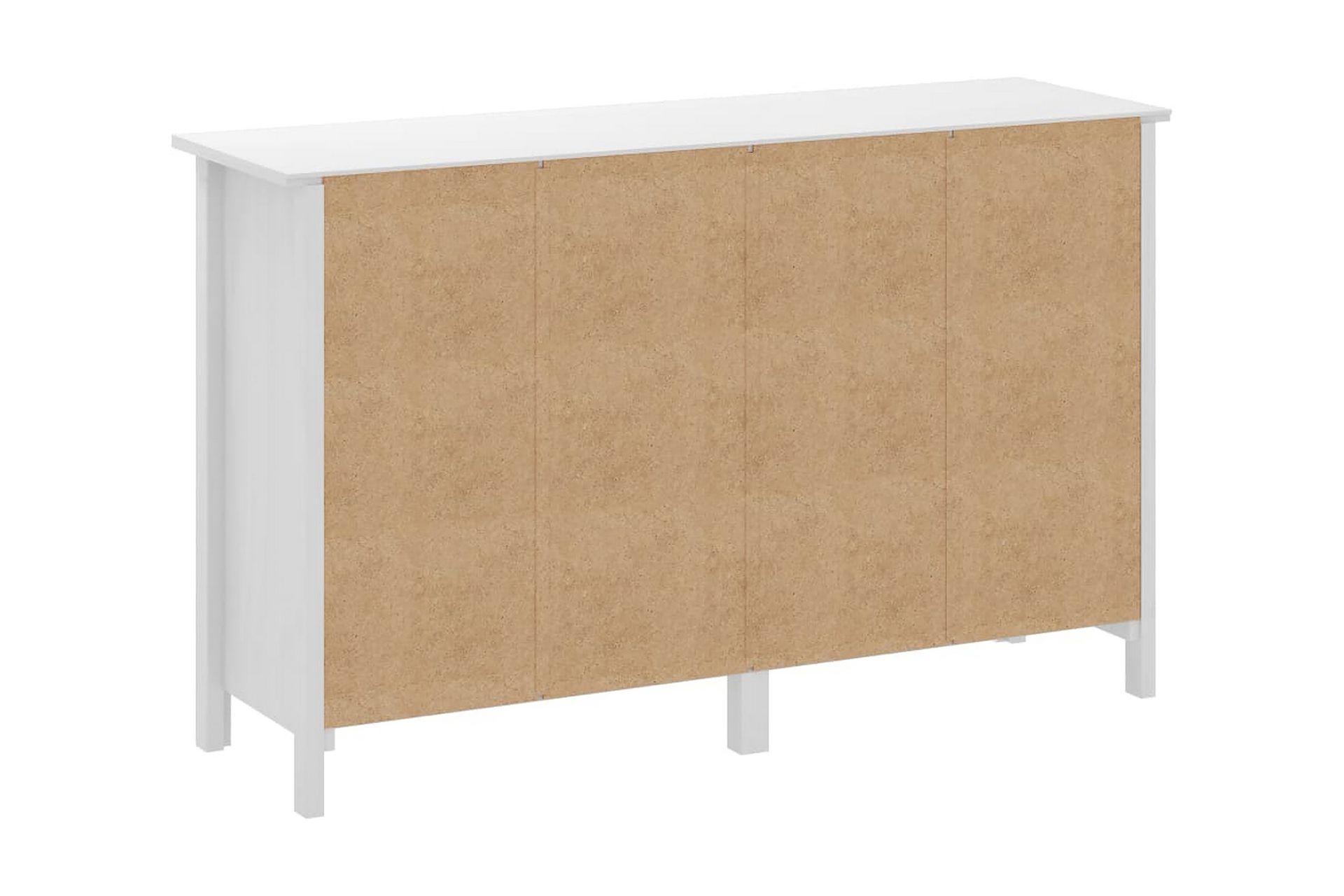 Skjenk Hill Range hvit 130x40x80 cm heltre furu - Oppbevaring - Oppbevaringsmøbler - Sideboard & skjenker