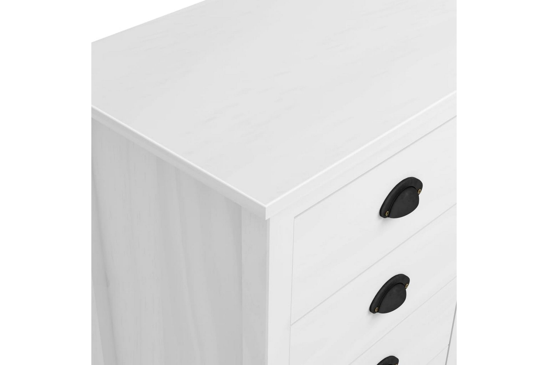 Skjenk Hill Range hvit 130x40x80 cm heltre furu - Oppbevaring - Oppbevaringsmøbler - Sideboard & skjenker