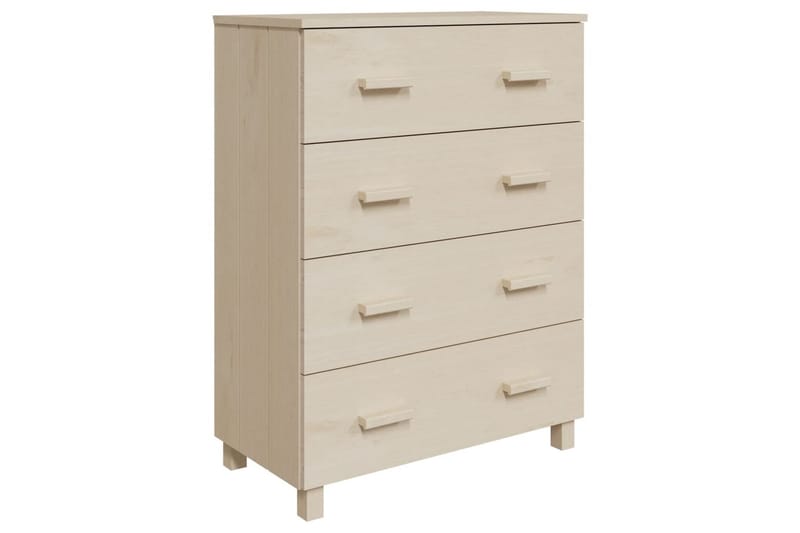 Skjenk honningbrun 79x40x103,5 cm heltre furu - Brun - Oppbevaring - Oppbevaringsmøbler - Sideboard & skjenker
