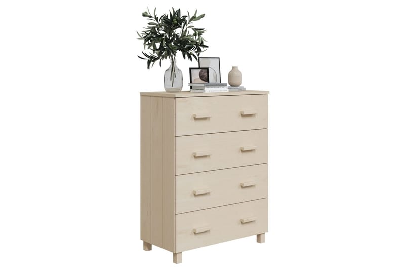 Skjenk honningbrun 79x40x103,5 cm heltre furu - Brun - Oppbevaring - Oppbevaringsmøbler - Sideboard & skjenker