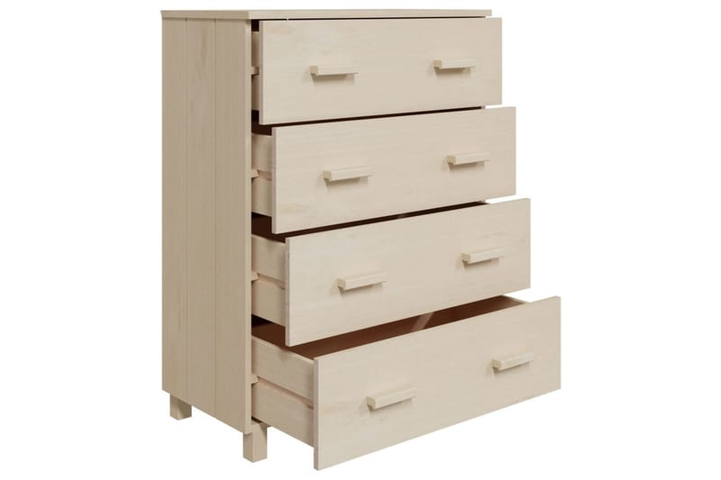 Skjenk honningbrun 79x40x103,5 cm heltre furu - Brun - Oppbevaring - Oppbevaringsmøbler - Sideboard & skjenker