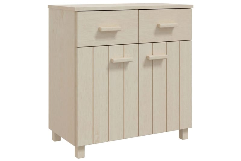 Skjenk honningbrun 79x40x80 cm heltre furu - Brun - Oppbevaring - Oppbevaringsmøbler - Sideboard & skjenker