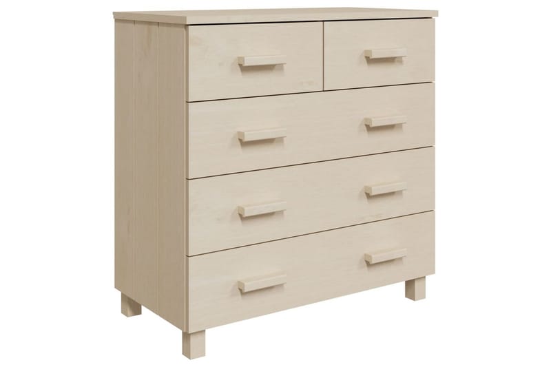 Skjenk honningbrun 79x40x80 cm heltre furu - Brun - Oppbevaring - Oppbevaringsmøbler - Sideboard & skjenker