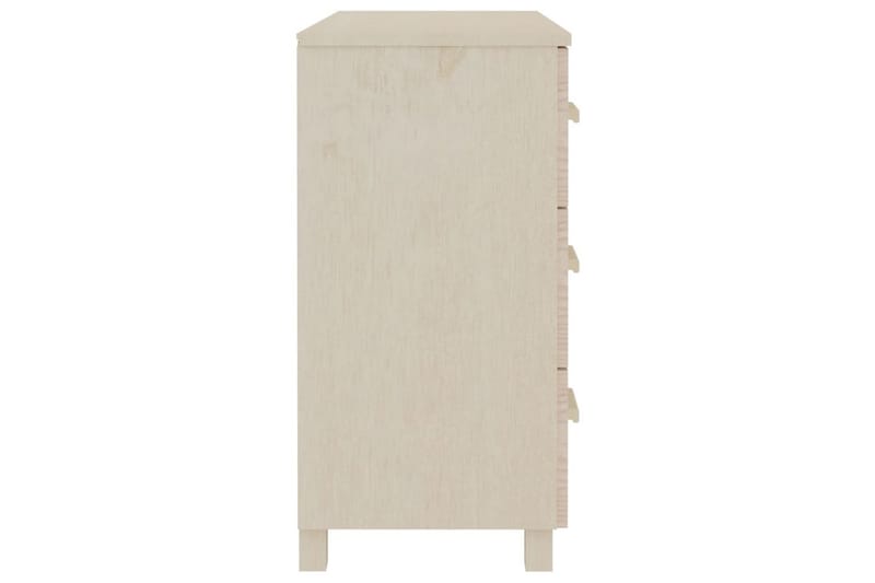 Skjenk honningbrun 90x40x80 cm heltre furu - Brun - Oppbevaring - Oppbevaringsmøbler - Sideboard & skjenker