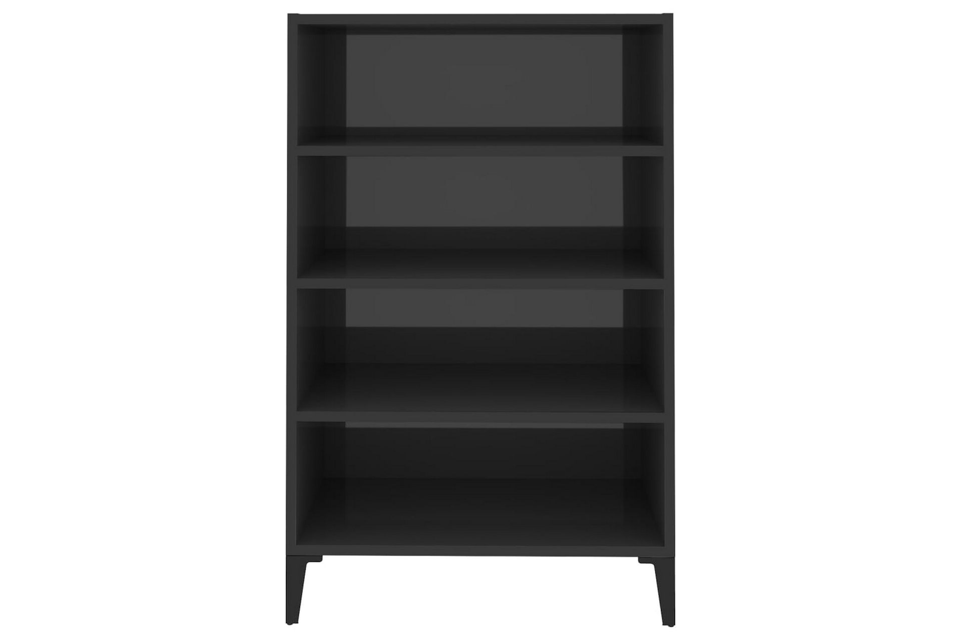 Skjenk höyglans grå 57x35x90 cm sponplate - Grå - Oppbevaring - Oppbevaringsmøbler - Sideboard & skjenker