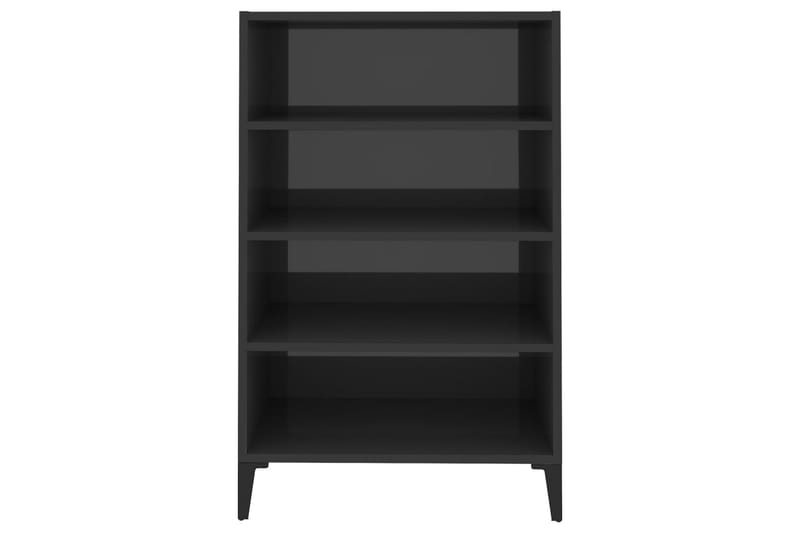 Skjenk höyglans grå 57x35x90 cm sponplate - Grå - Oppbevaring - Oppbevaringsmøbler - Sideboard & skjenker