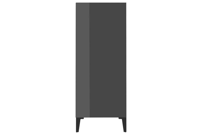 Skjenk höyglans grå 57x35x90 cm sponplate - Grå - Sideboard & skjenker