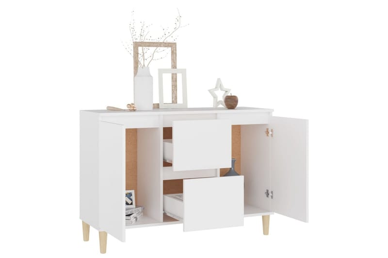 Skjenk hvit 103,5x35x70 cm sponplate - Hvit - Oppbevaring - Oppbevaringsmøbler - Sideboard & skjenker