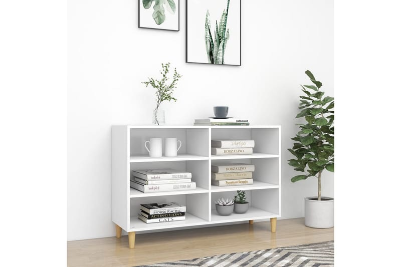 Skjenk hvit 103,5x35x70 cm sponplate - Hvit - Oppbevaring - Oppbevaringsmøbler - Sideboard & skjenker