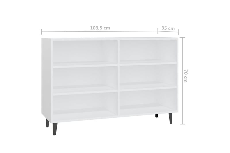 Skjenk hvit 103,5x35x70 cm sponplate - Hvit - Oppbevaring - Oppbevaringsmøbler - Sideboard & skjenker