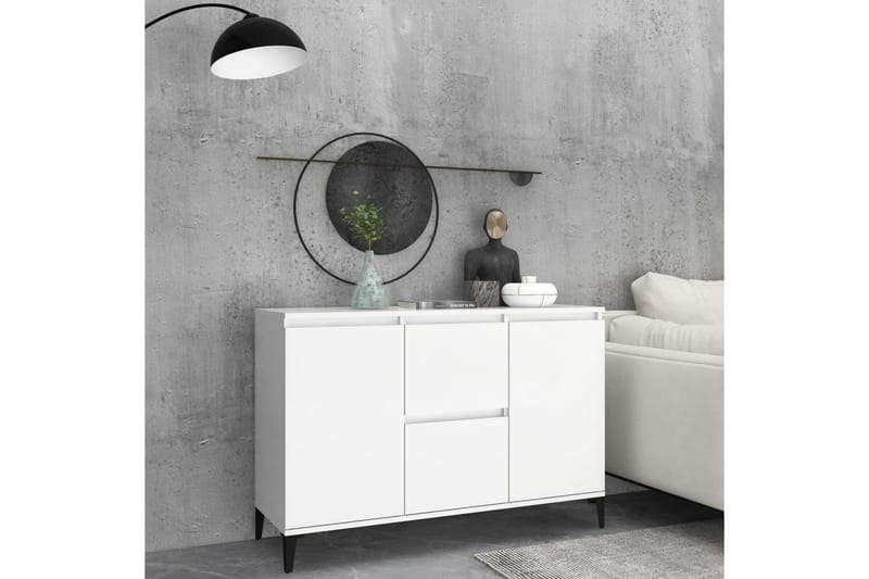 Skjenk hvit 104x35x70 cm sponplate - Hvit - Oppbevaring - Oppbevaringsmøbler - Sideboard & skjenker