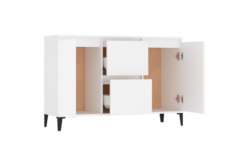 Skjenk hvit 104x35x70 cm sponplate - Hvit - Oppbevaring - Oppbevaringsmøbler - Sideboard & skjenker
