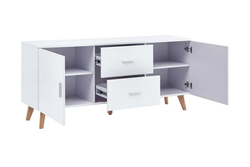 Skjenk hvit 160x40x70 cm MDF - Oppbevaring - Oppbevaringsmøbler - Sideboard & skjenker