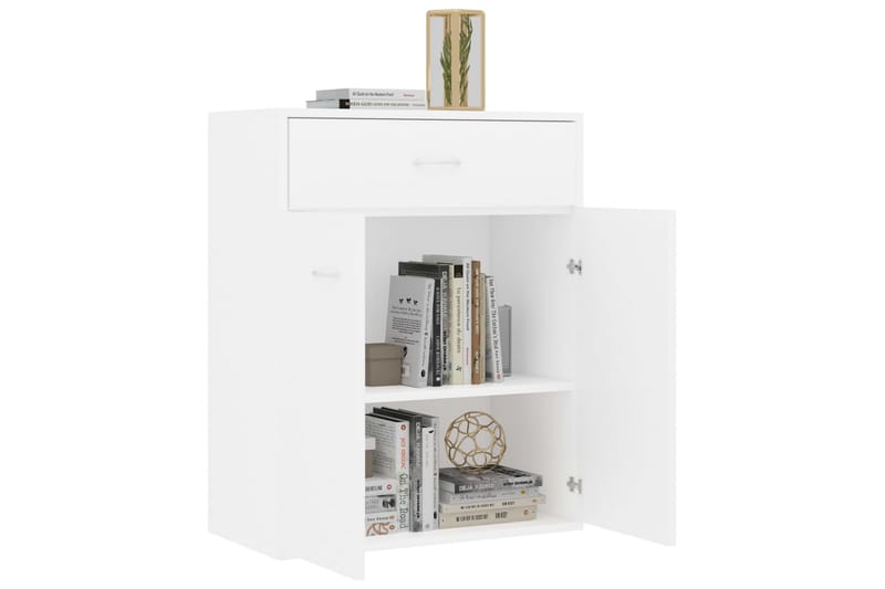 Skjenk hvit 60x30x75 cm sponplate - Hvit - Oppbevaring - Oppbevaringsmøbler - Sideboard & skjenker