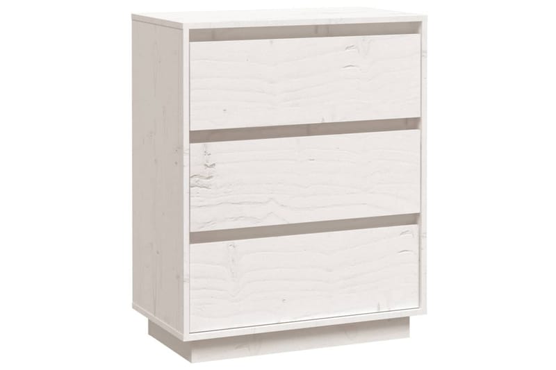 Skjenk hvit 60x34x75 cm heltre furu - Hvit - Oppbevaring - Oppbevaringsmøbler - Sideboard & skjenker
