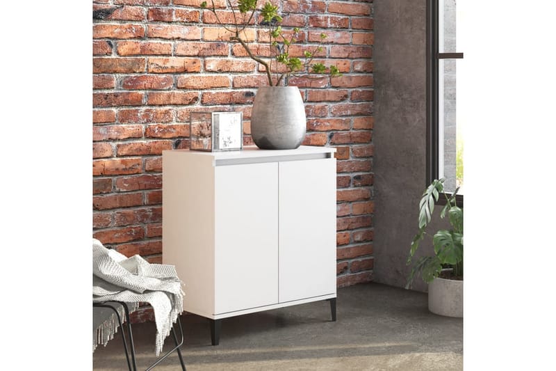 Skjenk hvit 60x35x70 cm sponplate - Hvit - Oppbevaring - Oppbevaringsmøbler - Sideboard & skjenker