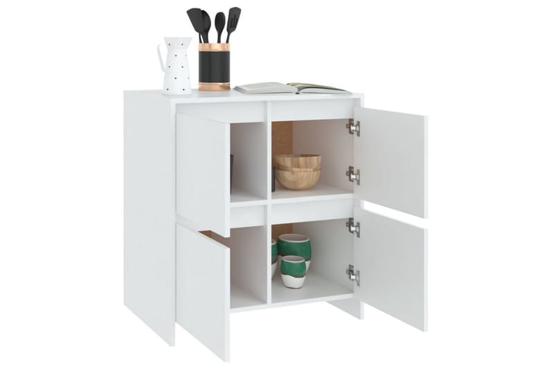 Skjenk hvit 70x41x75 cm sponplate - Hvit - Oppbevaring - Oppbevaringsmøbler - Sideboard & skjenker