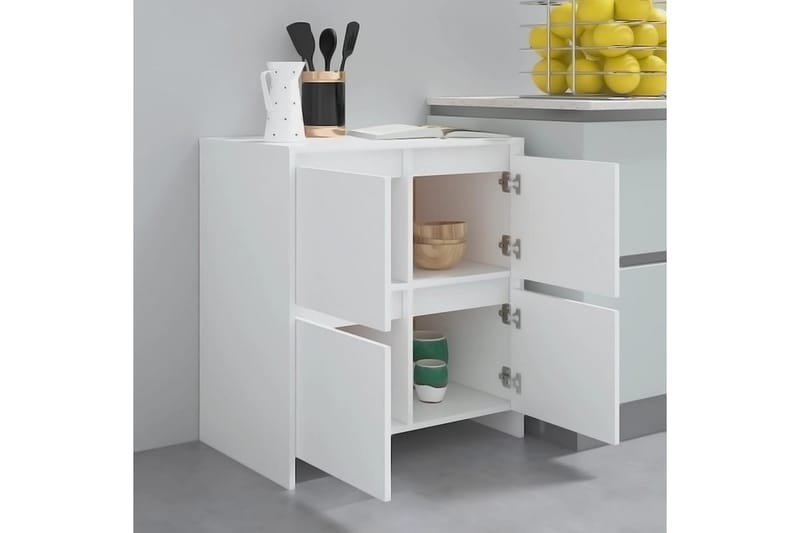 Skjenk hvit 70x41x75 cm sponplate - Hvit - Oppbevaring - Oppbevaringsmøbler - Sideboard & skjenker