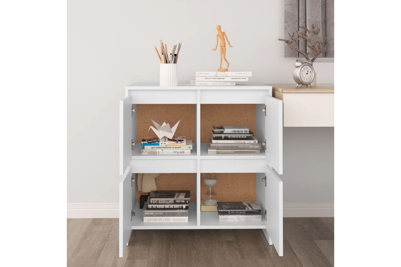 Skjenk hvit 70x41x75 cm sponplate - Hvit - Oppbevaring - Oppbevaringsmøbler - Sideboard & skjenker
