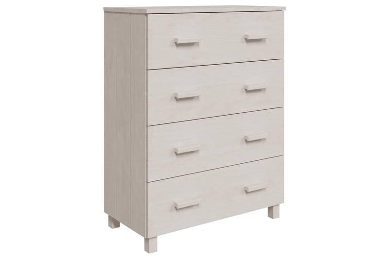 Skjenk hvit 79x40x103,5 cm heltre furu - Hvit - Oppbevaring - Oppbevaringsmøbler - Sideboard & skjenker