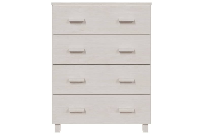 Skjenk hvit 79x40x103,5 cm heltre furu - Hvit - Sideboard & skjenker